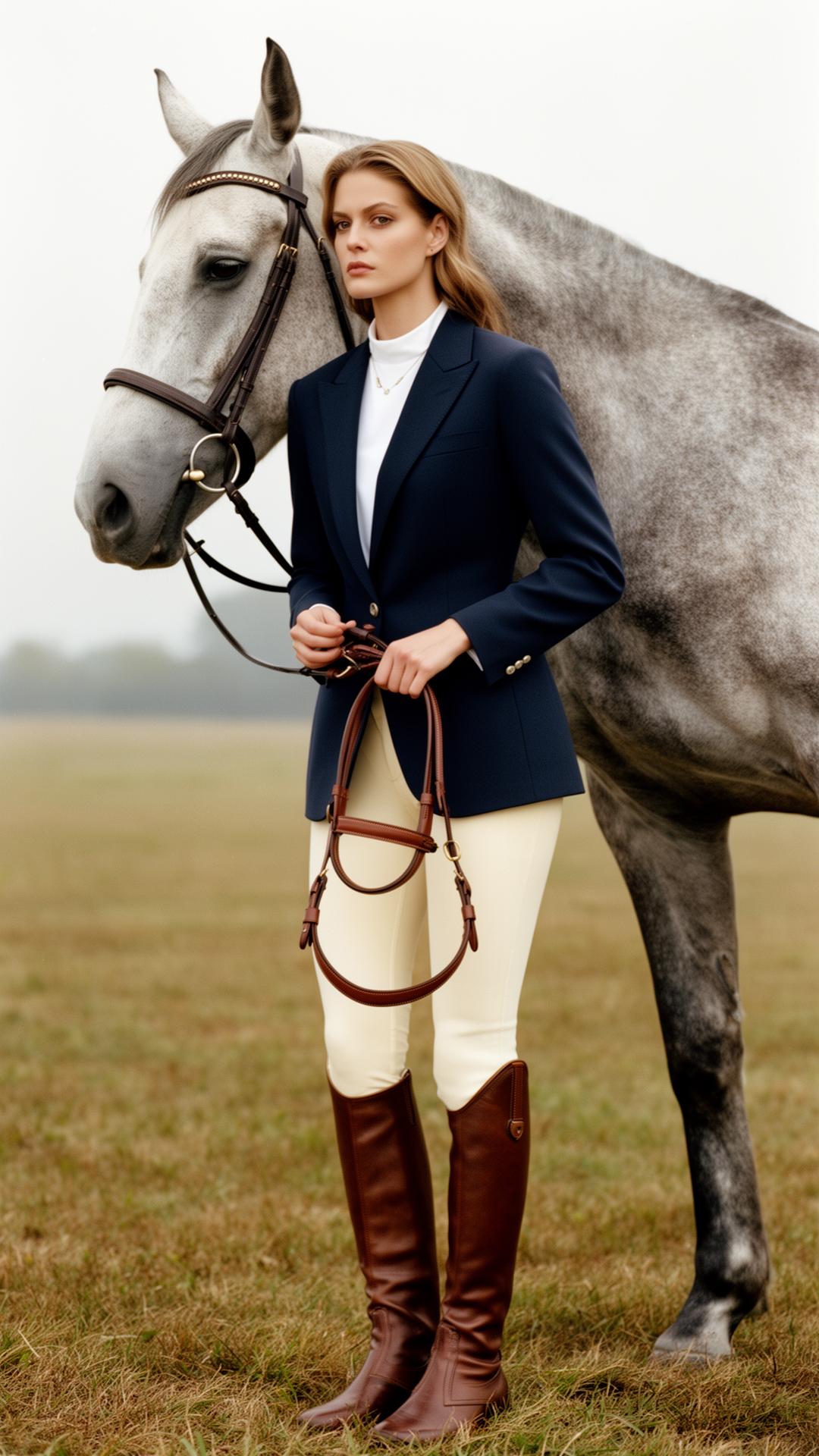 Equestrian fashion flatlay
